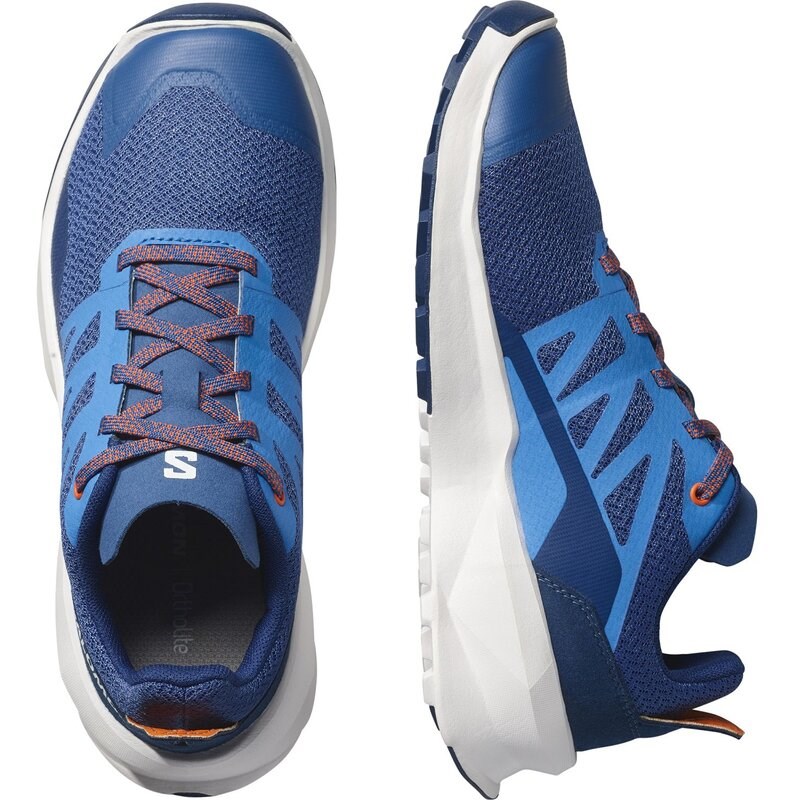 Salomon Kinder Trekkinghalbschuhe SHOES PATROL J Dark - Dunkelblau/Französischblau/Weiß