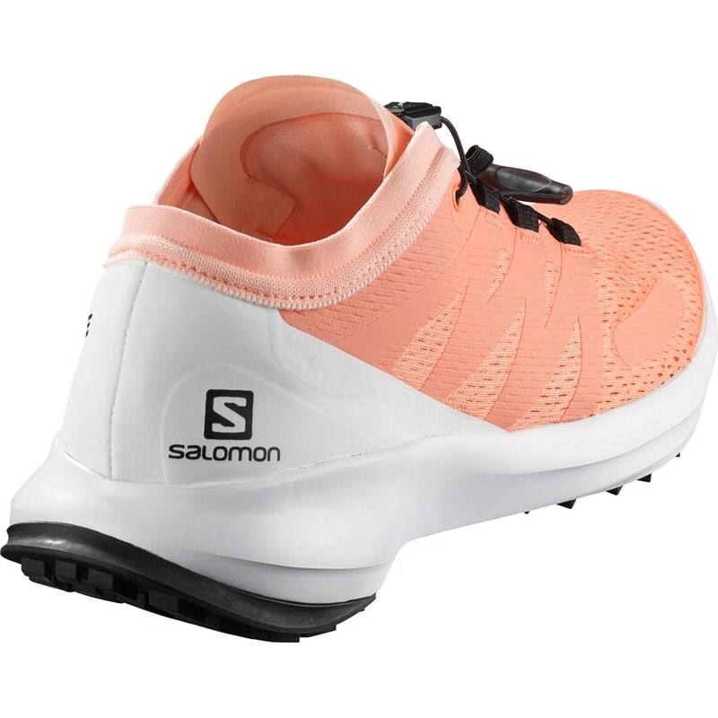 Salomon Damen Trailrunningschuhe SENSE - Cantaloupe/Weiß/Bellini