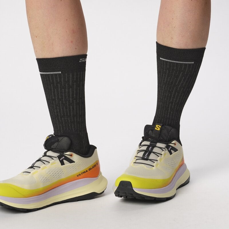 Salomon Damen Trailrunningschuhe SHOES ULTRA GLIDE 2 W - Vanilla Ice/Sulphur Spring/Orchid P