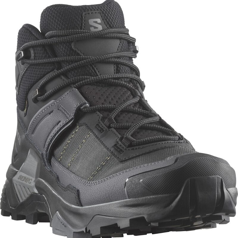 Salomon Herren Multifunktionsstiefel SHOES X ULTRA 5 MID GTX - Schwarz/Asphalt/Castlerock
