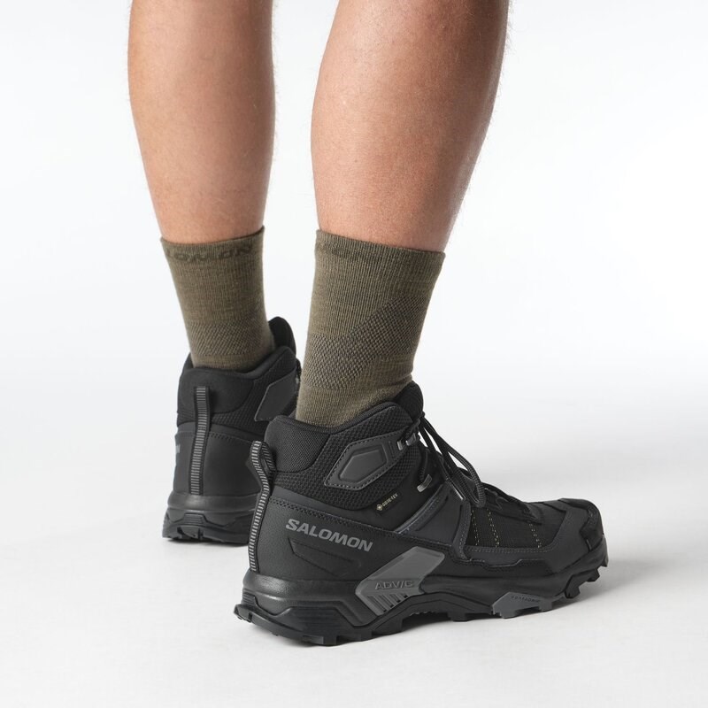 Salomon Herren Multifunktionsstiefel SHOES X ULTRA 5 MID GTX - Schwarz/Asphalt/Castlerock