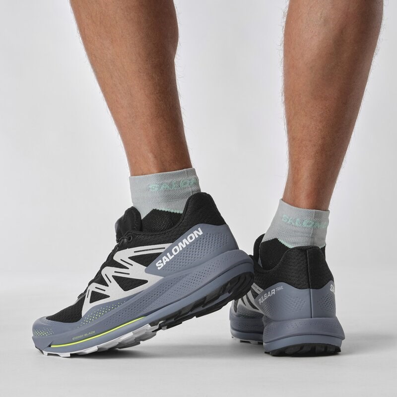 Salomon Herren Trailrunningschuhe SHOES PULSAR TRAIL - Schwarz/Chinablau/Arktische Eis