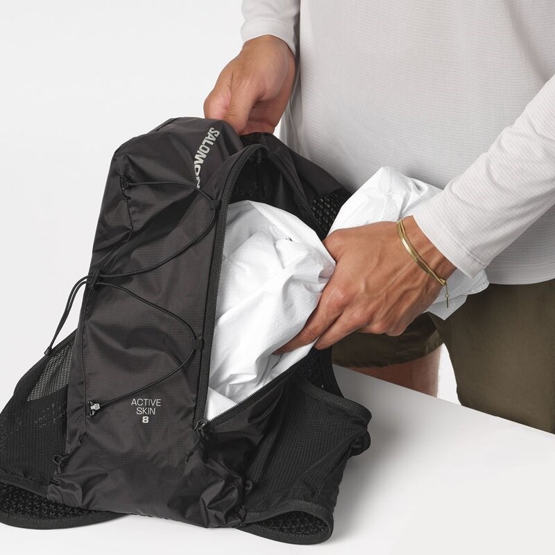 Salomon Rucksack ACTIVE SKIN 8 SET Laurel - Lorbeerkranz / Seerosenblatt / ALOE WASH