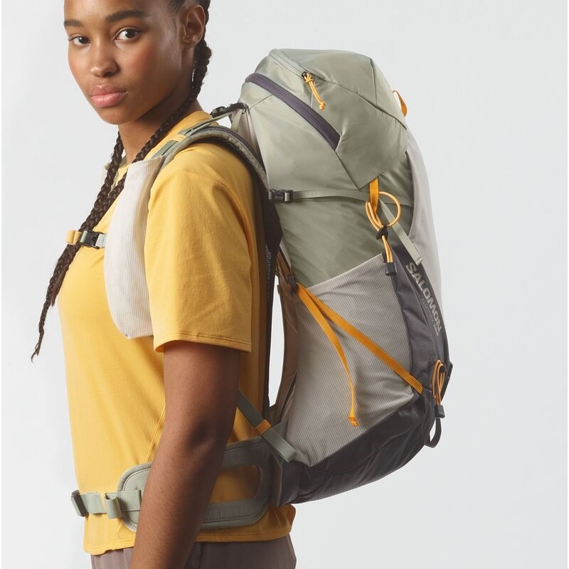 Salomon Rucksack AEROTREK 28 WOMEN - Seegras/Silberwolke/Eisen 9