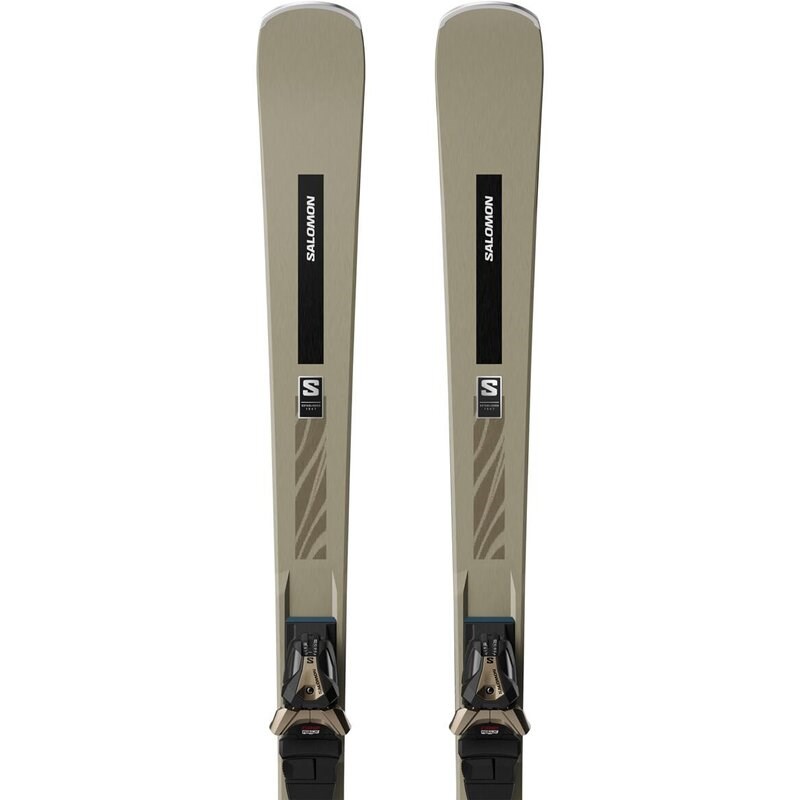 Salomon Damen All-Mountain Ski E - Light Bronze Metallic/Black