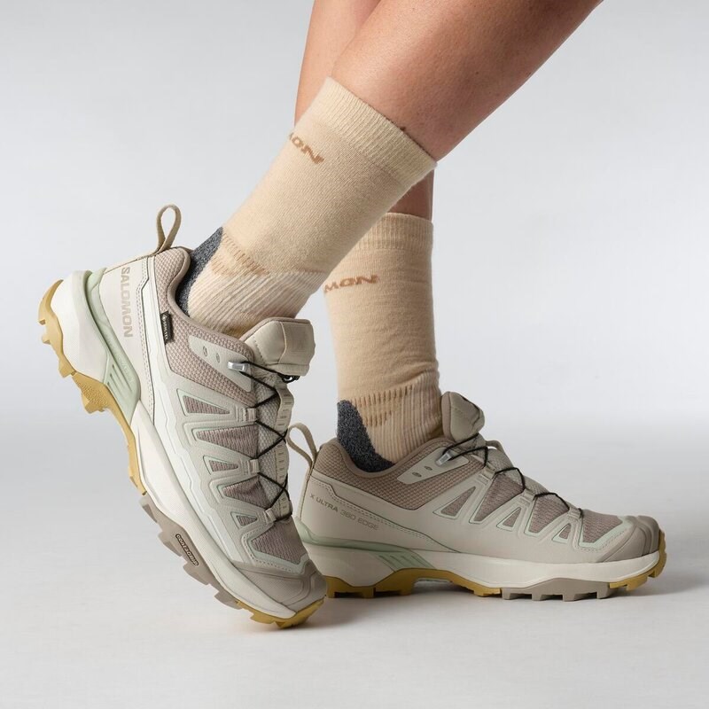 Salomon Damen Multifunktionsschuhe SHOES X ULTRA 360 EDGE GTX W - Etherea/Regentag/Kanariengrün