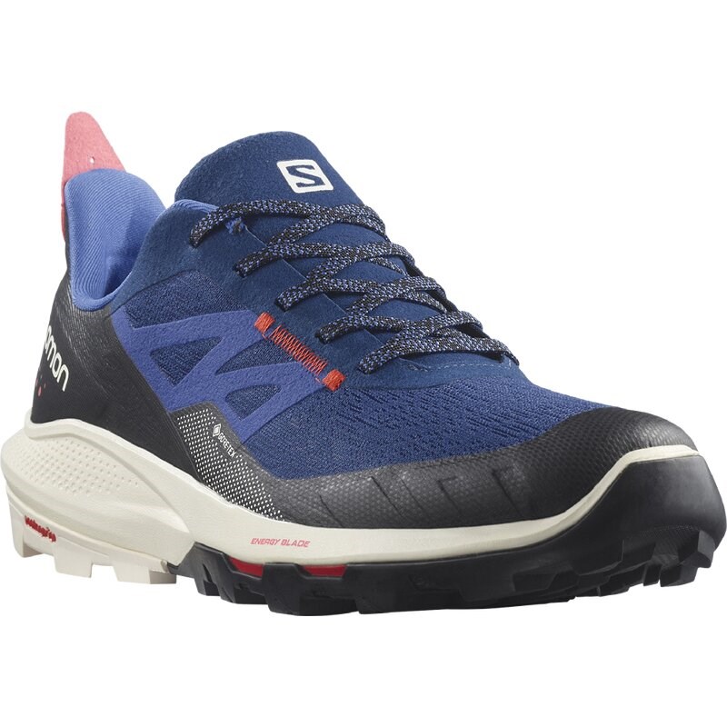 Salomon Herren Multifunktionsschuhe SHOES OUTpulse GTX Estate - Estate-Blau/Vanilleeis/Mohnrot