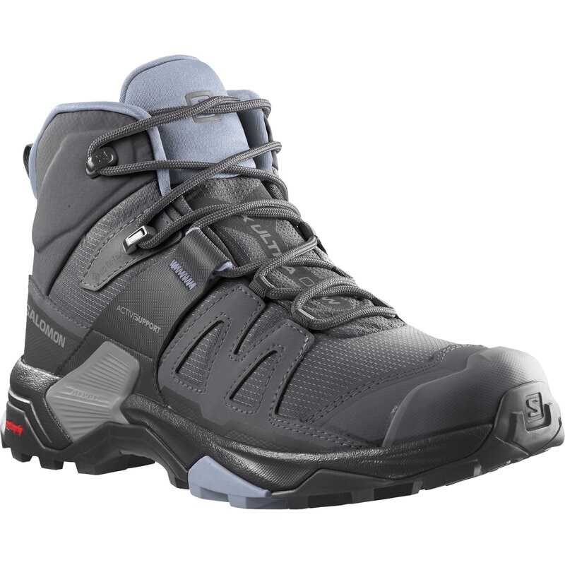 Salomon Damen Multifunktionsstiefel SHOES X ULTRA 4 MID GTX W - Magnet/Schwarz/Zen Blau