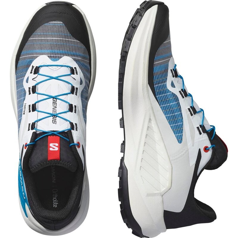 Salomon Herren Trailrunningschuhe SHOES GENESIS - Schwarz/Weiß/Transzendentes Blau