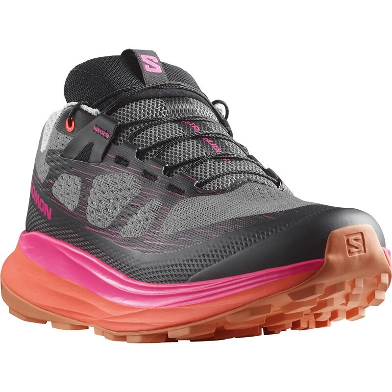 Salomon Damen Trailrunningschuhe SHOES ULTRA GLIDE 2 W - Pflaumenkätzchen/Schwarz/Pink Glo