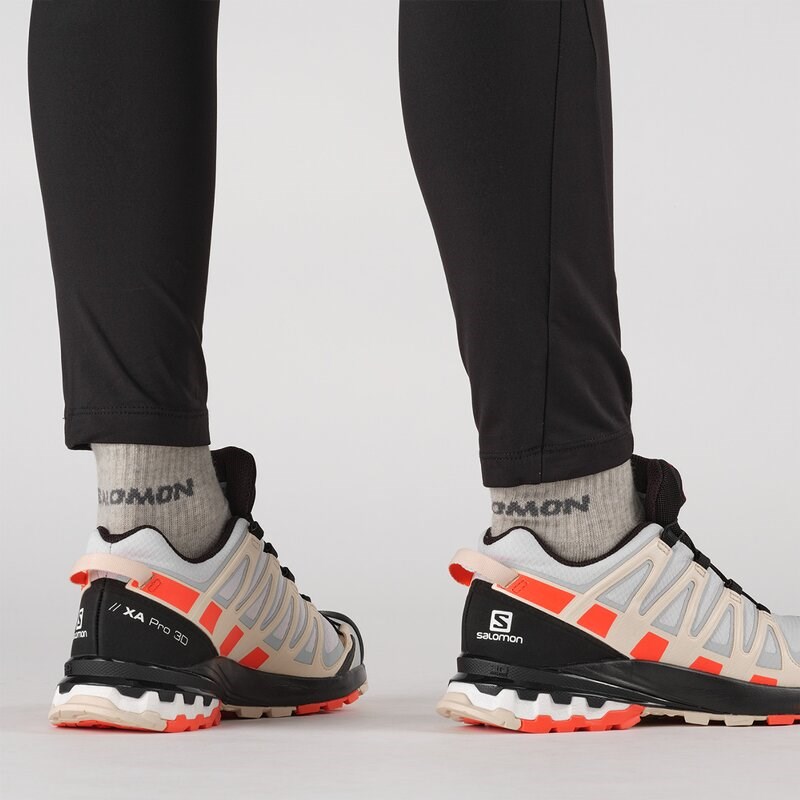 Salomon Damen Trailrunningschuhe SHOES XA PRO 3D v8 GTX W - Mondfelsen/Kirschtomate/Sonnenkuss