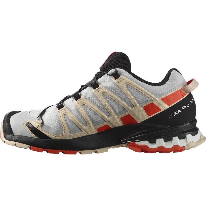 Salomon Damen Trailrunningschuhe SHOES XA PRO 3D v8 GTX W - Mondfelsen/Kirschtomate/Sonnenkuss