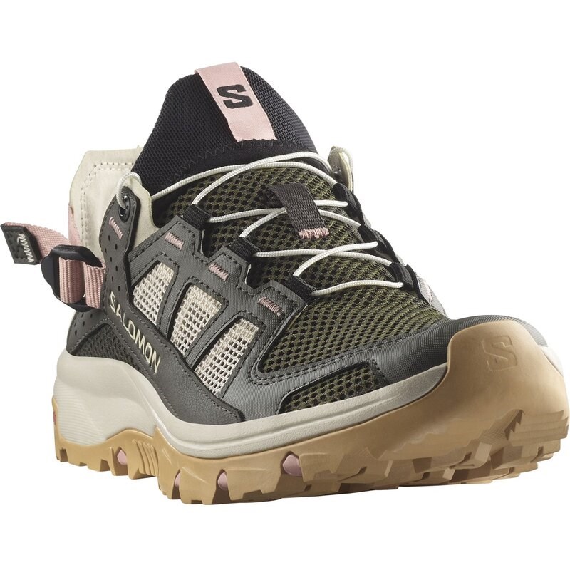 Salomon Damen Sandalen SHOES TECHAMPHIBIAN 5 W - Torf/Regentag/Hyma-Rosa