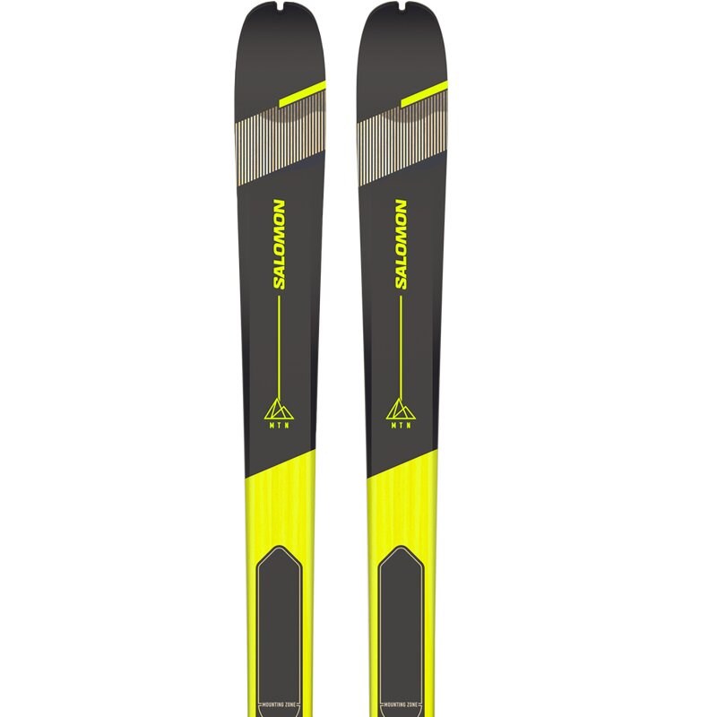Salomon Herren Freeride Ski N MTN 84 PURE Rainy - Regentag/Pastell-Neon-Limette 1/Schwarz