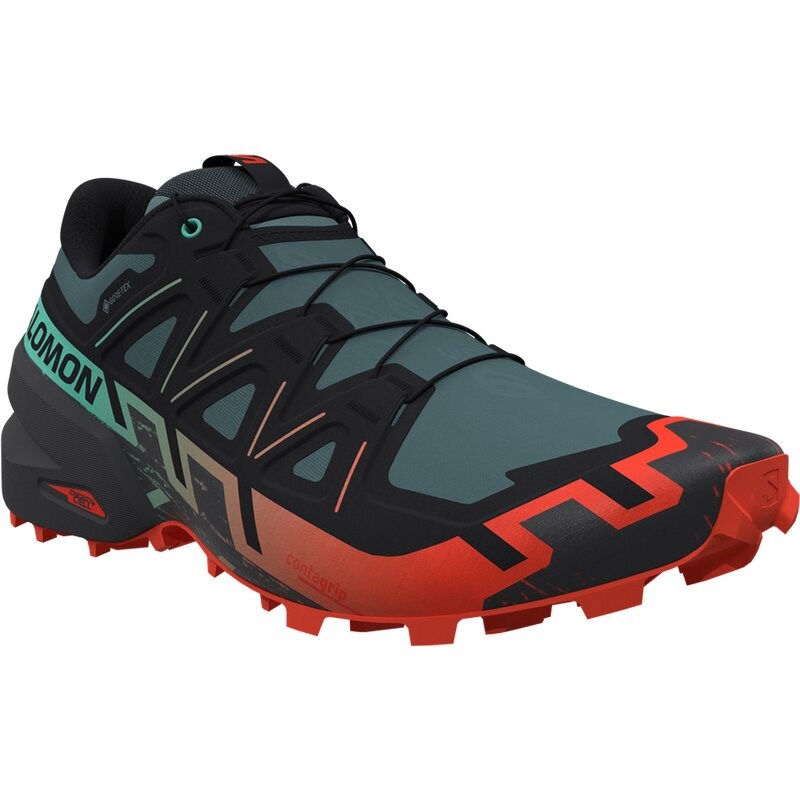 Salomon Herren Trailrunningschuhe SHOES SPEEDCROSS 6 GTX - Nordatlantik/Schwarz/Kirschtomate