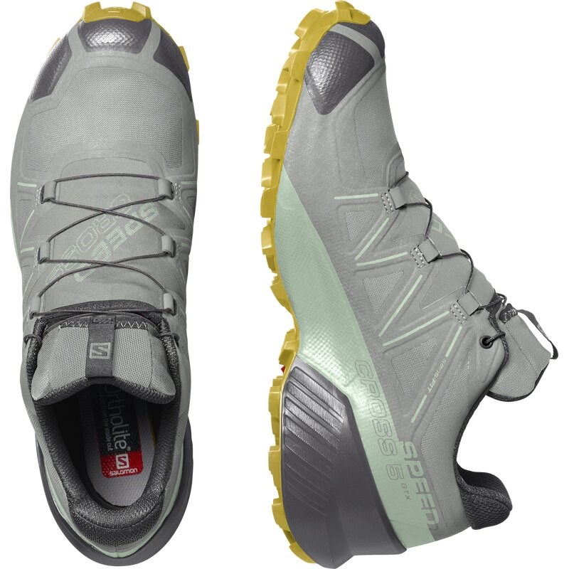 Salomon Damen Trailrunningschuhe SHOES SPEEDCROSS 5 GTX W Wrought - Schmiedeeisen/Spray/Antikes Moos