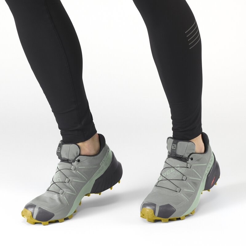 Salomon Damen Trailrunningschuhe SHOES SPEEDCROSS 5 GTX W Wrought - Schmiedeeisen/Spray/Antikes Moos