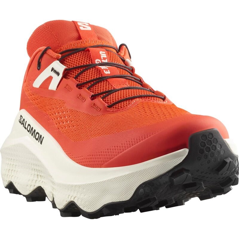 Salomon Herren Trailrunningschuhe SHOES ULTRA GLIDE 3 - Kirschtomate/Vanilleeis/Schwarz