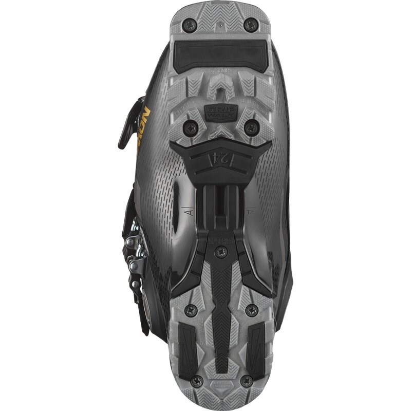 Salomon Damen Ski-Schuhe ALP. BOOTS - Schwarz/Beluga/Gold Metallic