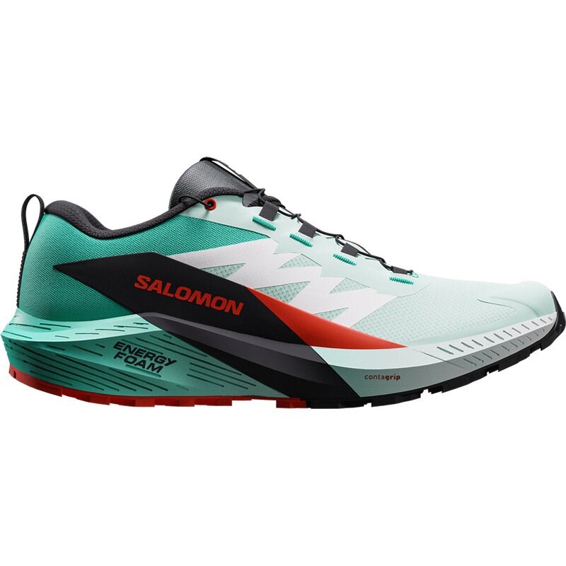 Salomon Damen Trailrunningschuhe SHOES SENSE RIDE 5 W - Bay/Schwarz/Kirschtomate