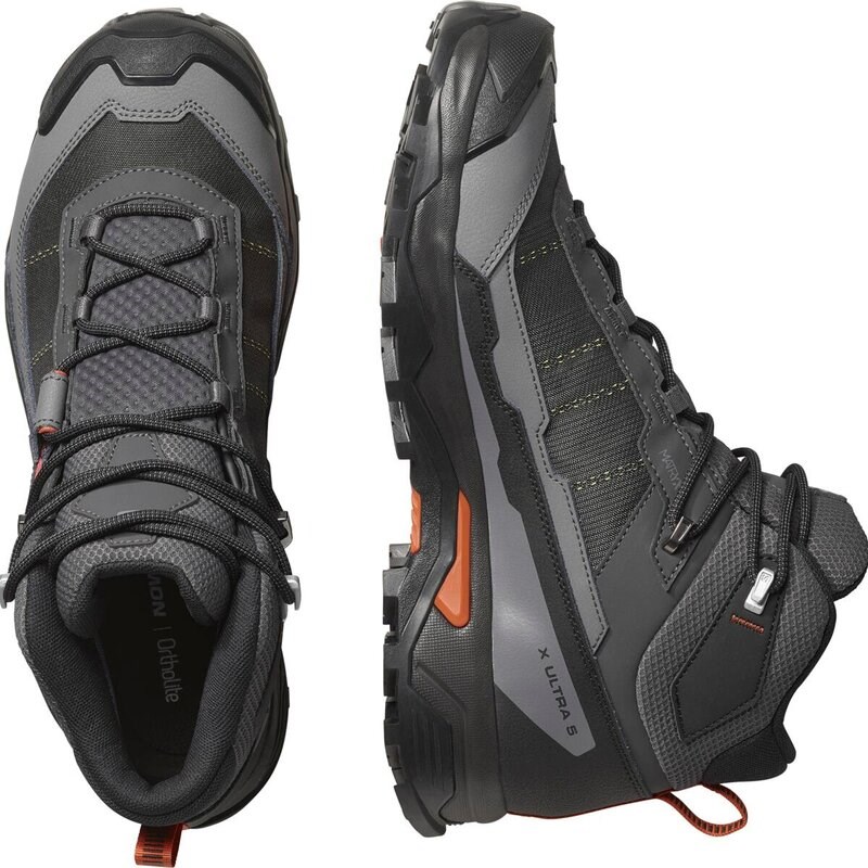 Salomon Herren Multifunktionsstiefel SHOES X ULTRA 5 MID GTX - Asphalt/Castlerock/Gebrannter Ocker