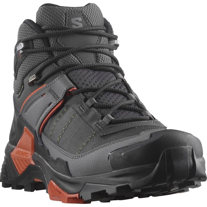 Salomon Herren Multifunktionsstiefel SHOES X ULTRA 5 MID GTX - Asphalt/Castlerock/Gebrannter Ocker