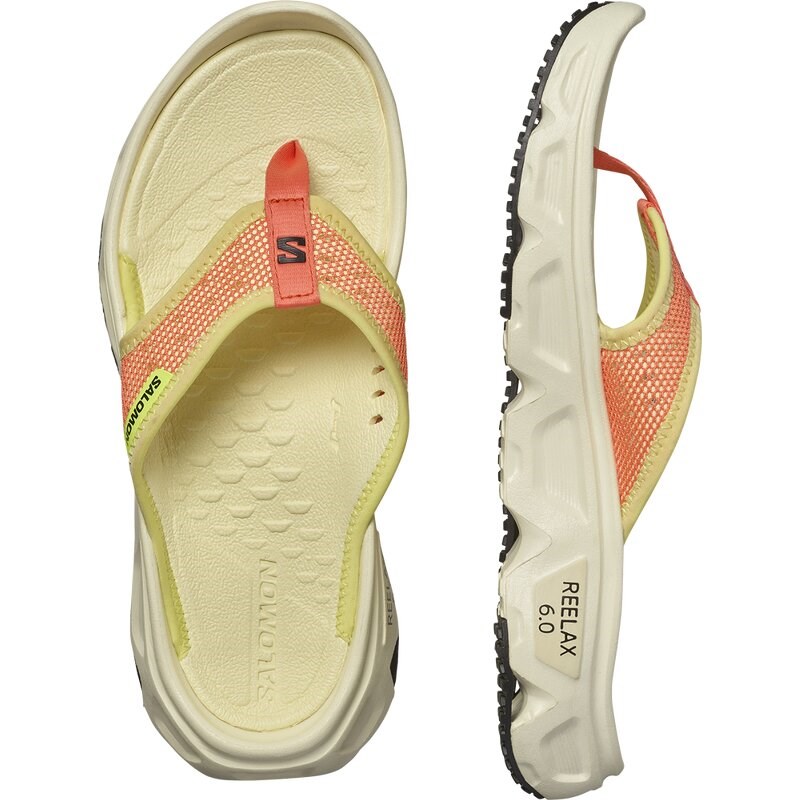 Salomon Damen Freizeitschuhe SHOES REELAX BREAK 6.0 W - Frischer Lachs/Transparentes Gelb/Sonne