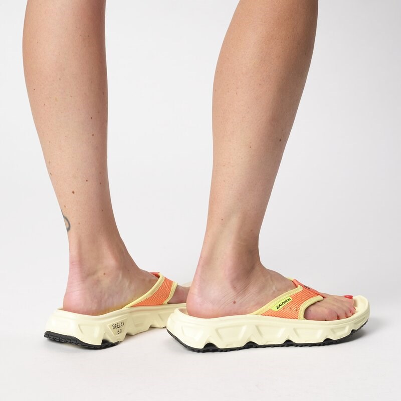 Salomon Damen Freizeitschuhe SHOES REELAX BREAK 6.0 W - Frischer Lachs/Transparentes Gelb/Sonne