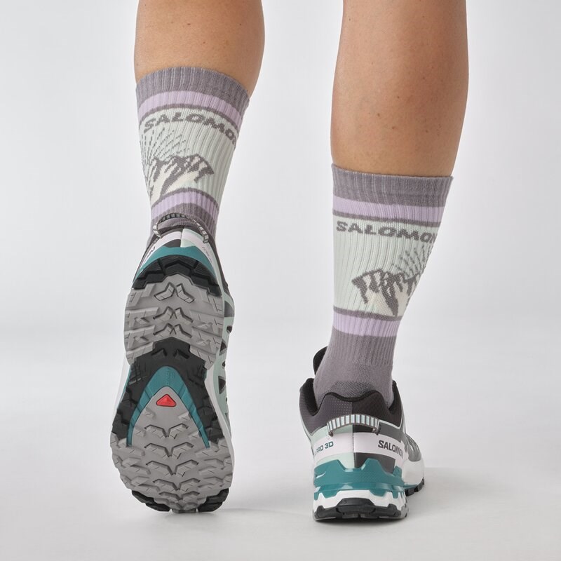 Salomon Damen Trailrunningschuhe SHOES XA PRO 3D V9 GTX W - Schwarz/Gebleichtes Aquamarin/Hafenblau