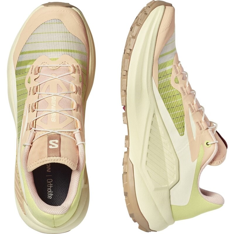 Salomon Damen Trailrunningschuhe SHOES GENESIS W Almond - Mandelcreme/Transparentes Gelb/Sonne