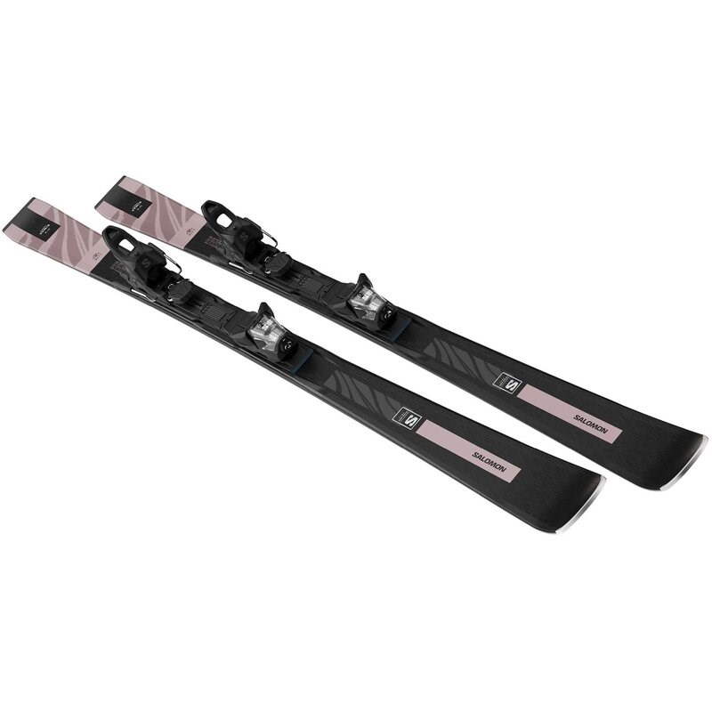 Salomon Damen All-Mountain Ski E - Black/Roségold Metallic