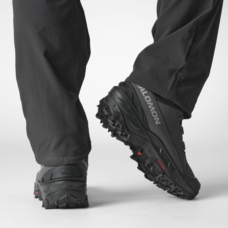 Salomon Herren Stiefel SHOES CROSSTRAK POWDER WP - Asphalt/Schwarz/Haifischhaut