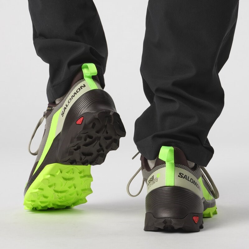 Salomon Herren Multifunktionsschuhe SHOES CROSS OVER 2 GTX - Wüstensalbei/Grüner Gecko/Schokolade P