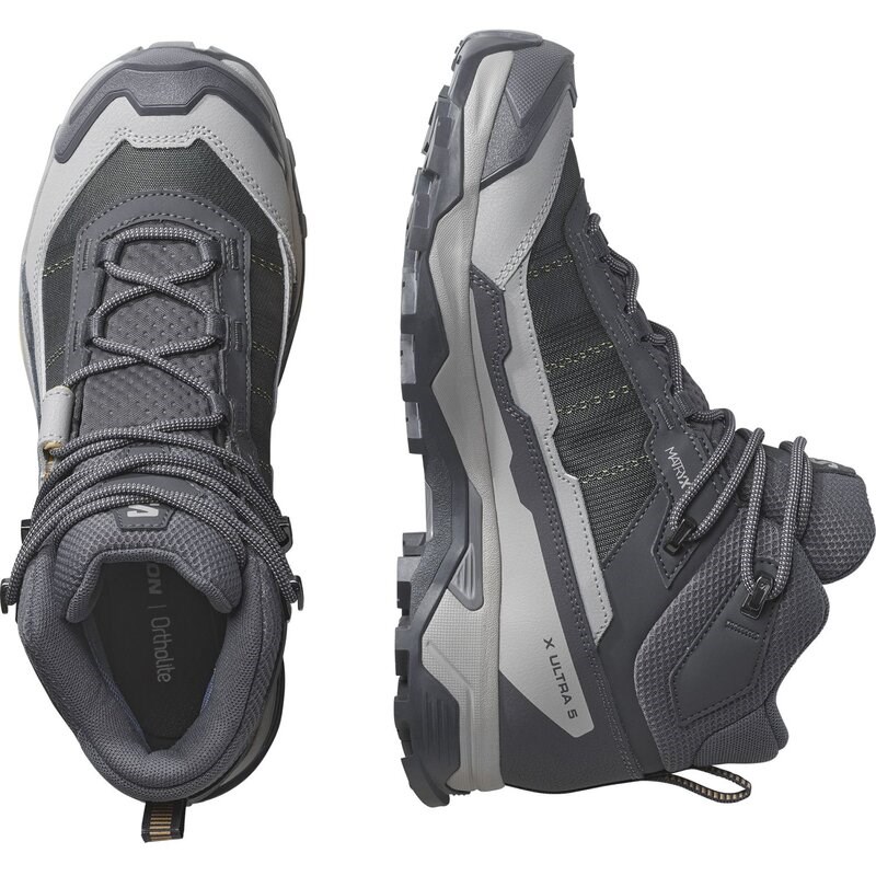 Salomon Damen Trekkingstiefel SHOES X ULTRA 5 MID GTX W 9 - Neun Eisen/Möwe/Weicher Ton