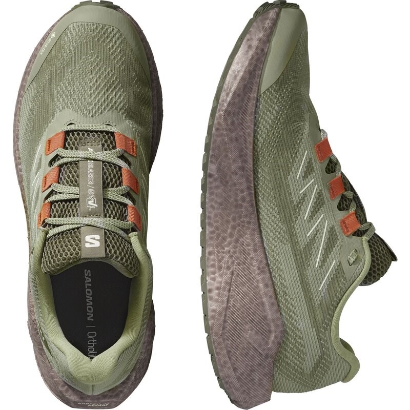 Salomon Herren Laufschuhe SHOES AERO BLAZE 3 GRVL GTX - Tee/Eisen/Verbrannt Ocker