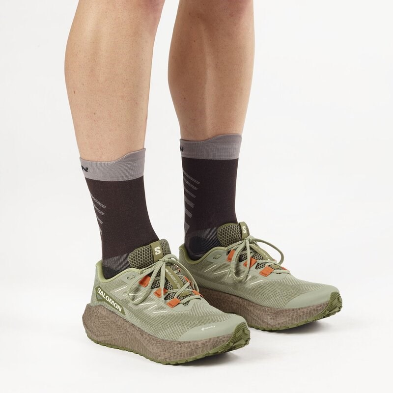 Salomon Herren Laufschuhe SHOES AERO BLAZE 3 GRVL GTX - Tee/Eisen/Verbrannt Ocker