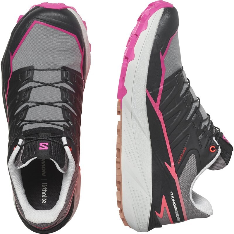 Salomon Damen Laufschuhe SHOES THUNDERCROSS W - Pflaumenkätzchen/Schwarz/Pink Glo