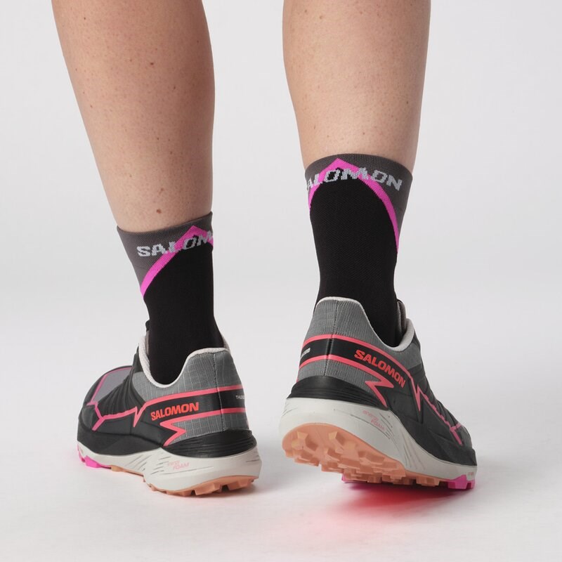 Salomon Damen Laufschuhe SHOES THUNDERCROSS W - Pflaumenkätzchen/Schwarz/Pink Glo