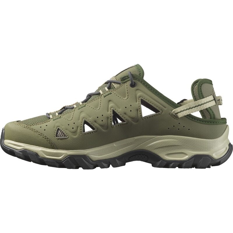 Salomon Herren Freizeitschuhe SHOES ALHAMA - Tiefes Flechtengrün/Asphalt/Schwarz