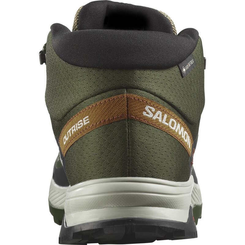 Salomon Herren Multifunktionsstiefel SHOES OUTRISE MID GTX - Olivennacht/Regentag/Zuckermandel