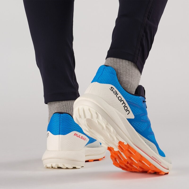 Salomon Herren Trailrunningschuhe SHOES PULSAR TRAIL Indigo - Indigoblau/Vanilleeis/Lebendig