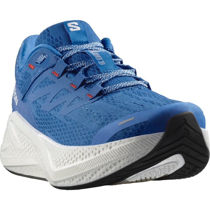 Salomon Herren Laufschuhe SHOES AERO GLIDE 3 French - French Blue/Weiß/Cherry Tomato