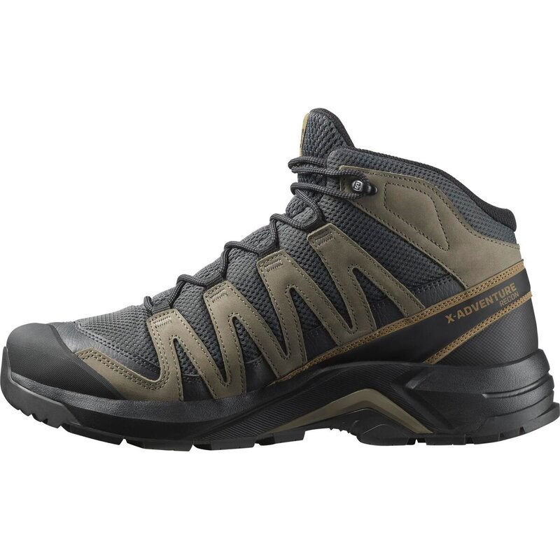 Salomon Herren Multifunktionsstiefel SHOES X-ADVENTURE RECON MID GTX - Asphalt/Falcon/Coyote Brown