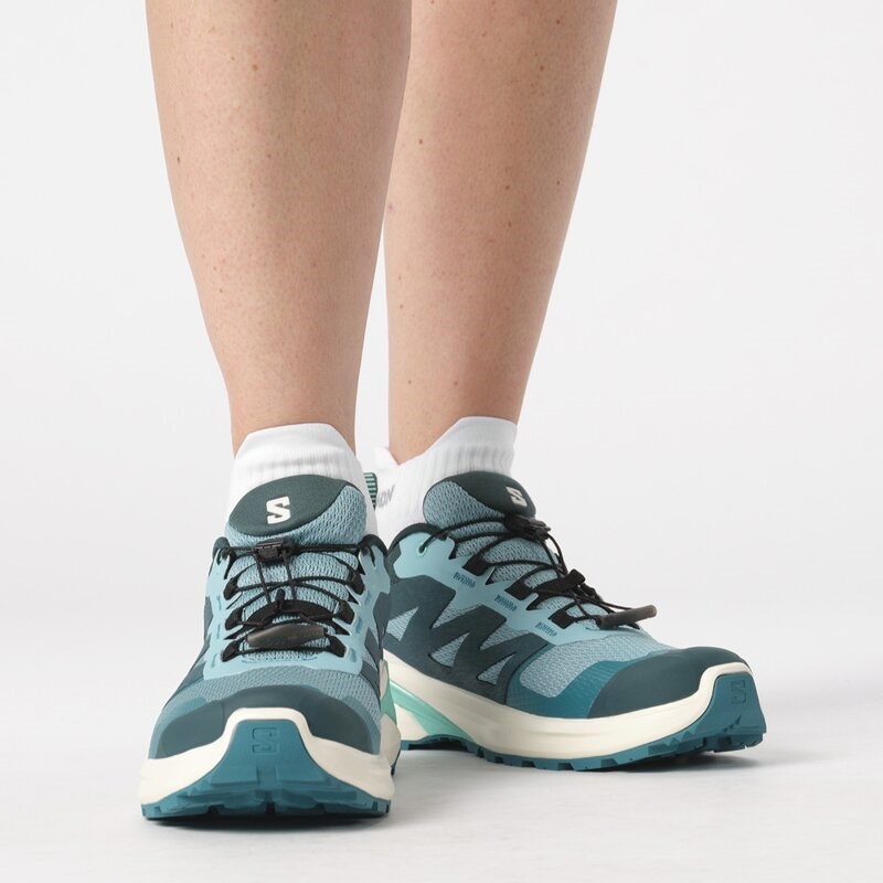 Salomon Damen Trailrunningschuhe SHOES X-ADVENTURE GTX W - Staubtürkis/Vanilleeis/Kakadu