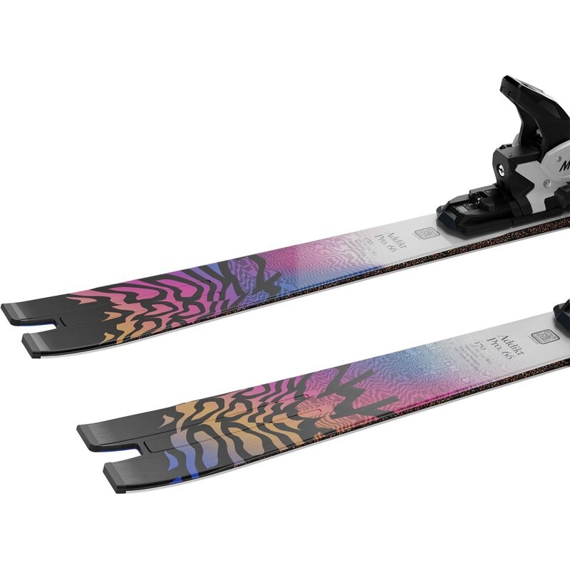 Salomon Herren All-Mountain Ski E ADDIKT PRO 66 + MI12 - Weiß/Rennblau/Rhodamin