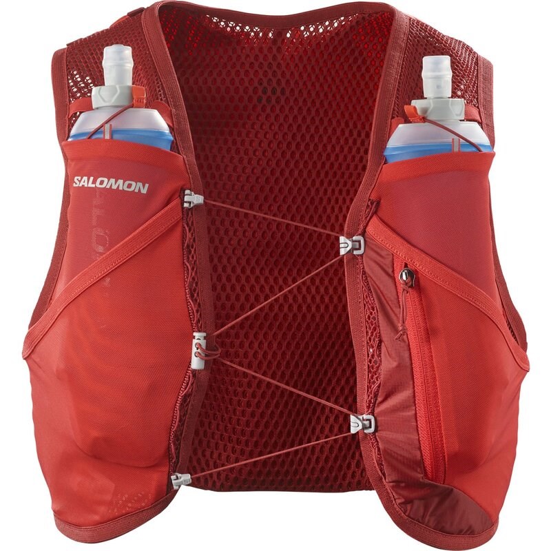 Salomon Rucksack ACTIVE SKIN 4 SET RED - ROTE DAHLIE / HIGH RISK RED