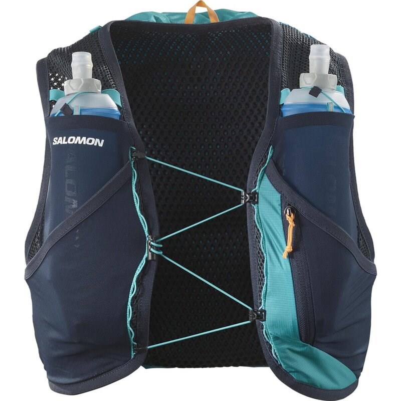 Salomon Rucksack ACTIVE SKIN 8 SET Tahitian - Tahitianische Flut/Kohlenstoff/Pfauenblau
