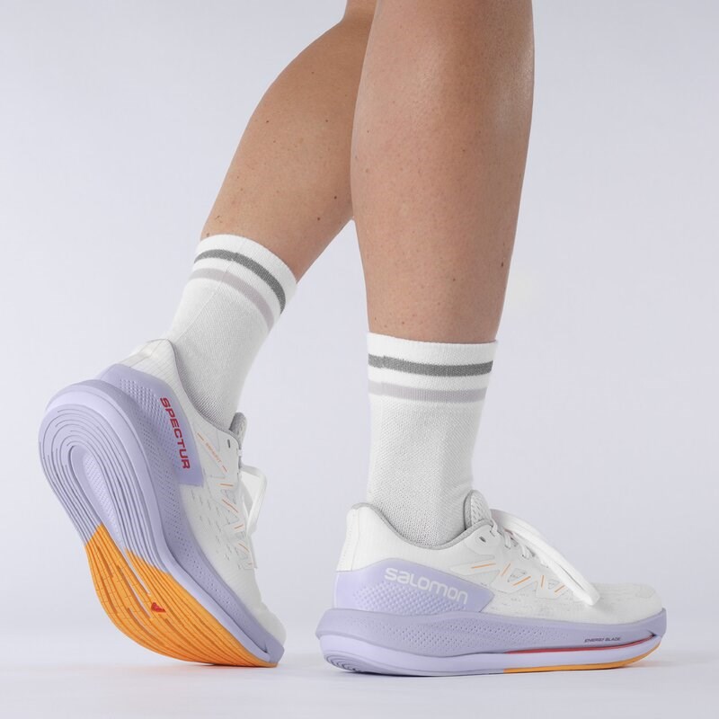 Salomon Damen Laufschuhe SHOES SPECTUR W - Weiß/Purpurheide/Leuchtendes Orange