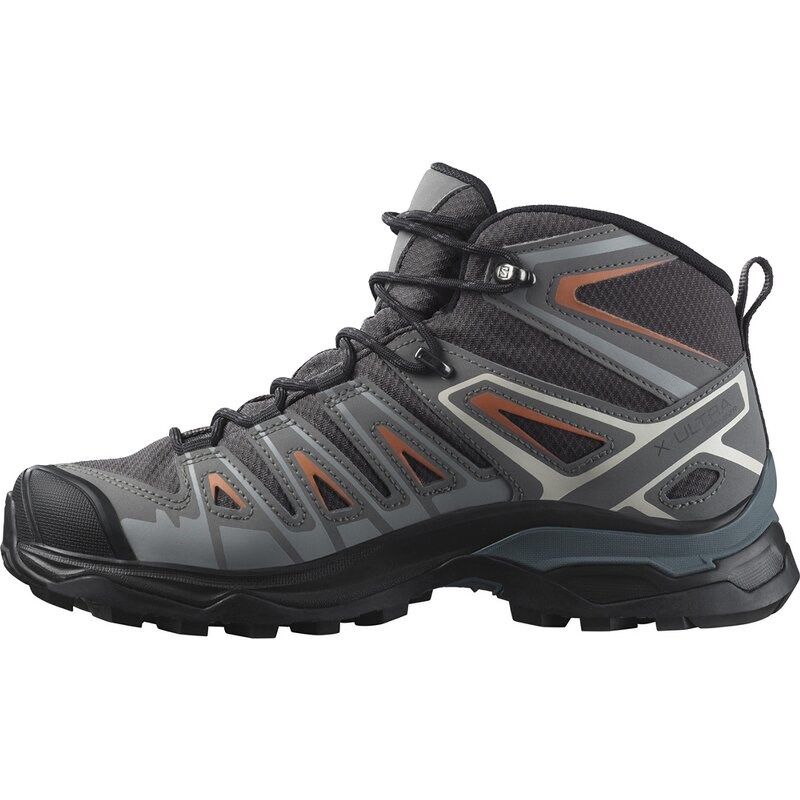 Salomon Damen Multifunktionsstiefel SHOES X ULTRA PIONEER MID GTX W - Magnet/Quiet Shade/Coral Gold