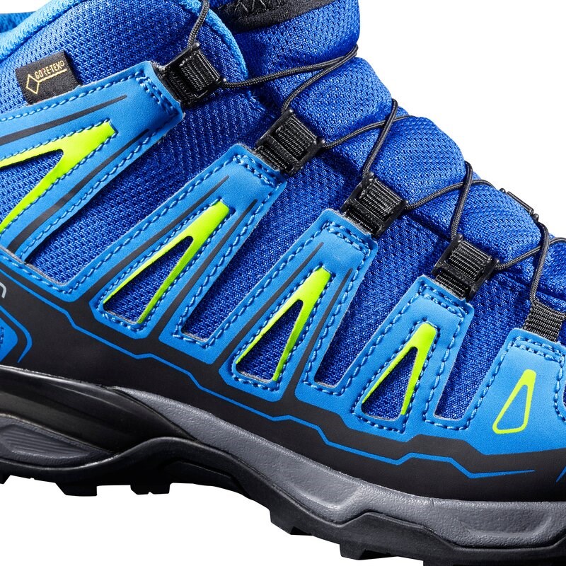 Salomon Kinder Multifunktionsstiefel X-ultra Mid Gtx - Blue Yonder/Hellblau/Omagrün
